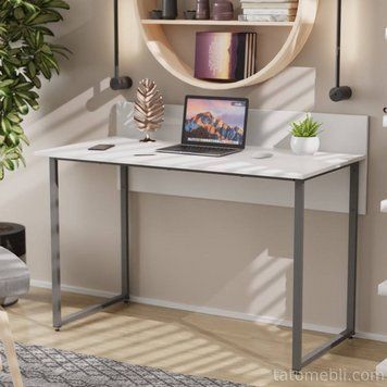 Письмовий стіл Ferrum-decor Скай 75x100x60 сірий ДСП Біле 16мм (FRD-101531) FRD-101531 фото