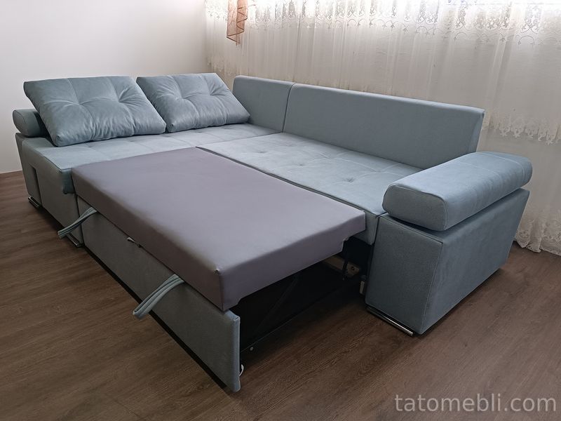 Диван Світоч 256х165см (Кутовий, Велюр, Лівий, Prestige2) Svitoch-KDMRK-L фото