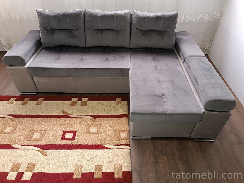 Диван Світоч 256х165см (Кутовий, Велюр, Лівий, Prestige2) Svitoch-KDMRK-L фото