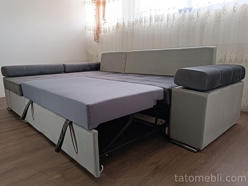 Диван Світоч 256х165см (Кутовий, Велюр, Лівий, Prestige2) Svitoch-KDMRK-L фото