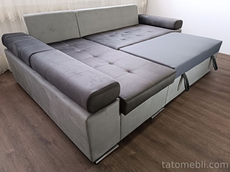 Диван Світоч 256х165см (Кутовий, Велюр, Лівий, Prestige2) Svitoch-KDMRK-L фото