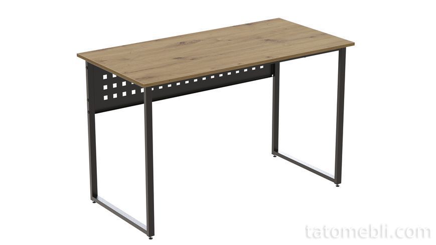 Компьютерный стол Ferrum-decor Майк 75x100x70 черный ДСП Дуб Артизан 16мм (FRD-107107) FRD-107107 фото