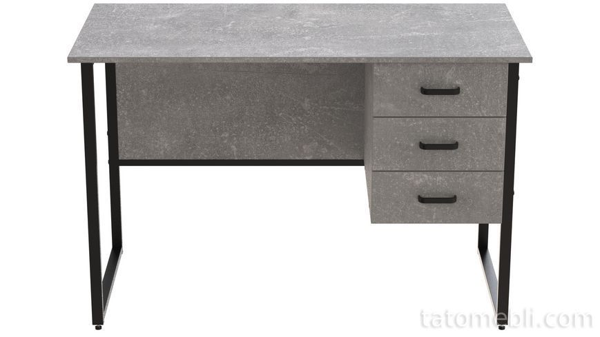Комп'ютерний стіл Ferrum-decor Гаррі 75x140x70 чорний ДСП Бетон 16 мм (FRD-107307) FRD-107307 фото