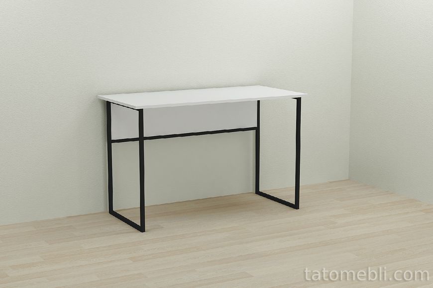 Письмовий стіл Ferrum-decor Коді 75x120x60 чорний ДСП Біле 16мм (FRD-103741) FRD-103741 фото