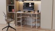 Комп'ютерний стіл Ferrum-decor Тім 75x120x60 білий ДСП Дуб Сан-Марино 16мм (FRD-101358) FRD-101358 фото 3