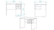 Стол компьютерный Винсент Ferrum-decor 750x1100x700 ДСП Дуб Сонома 16 мм (FRD-104809) FRD-104809 фото 4