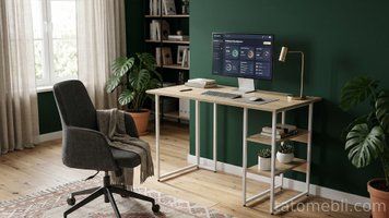Стіл письмовий Кевін Ferrum-decor 75x120x60 Білий метал ДСП Дуб Кремона Торро 16 мм (FRD-108160) FRD-108160 фото