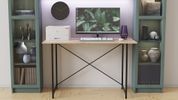Стол письменный Line Лайт Ferrum-decor 750x1000x600 Черный металл ДСП Дуб Сан-Марино 16 мм (FRD-104844) FRD-104844 фото 2