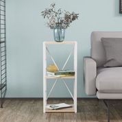 Етажерка 3/34 Ferrum-decor Серії Конект 73x34x28 білий ДСП Дуб Сан-Марино 16мм (FRD-104296) FRD-104296 фото 1