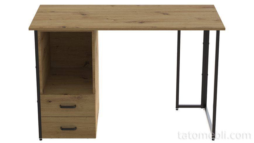 Комп'ютерний стіл Ferrum-decor Отто 75x120x70 чорний ДСП Дуб Артизан 16 мм (FRD-107010) FRD-107010 фото