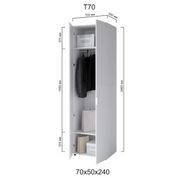 Пенал Сота Т70 (70х50х240) Білий-коротка ручка DM7239 фото 3