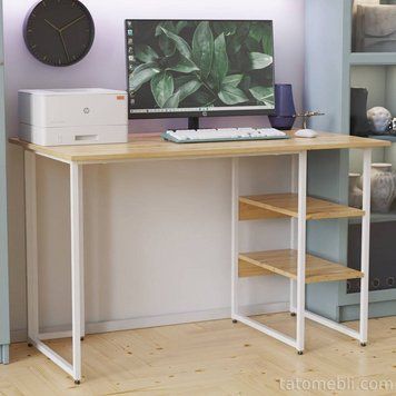 Комп'ютерний стіл Ferrum-decor Кевін 75x140x70 білий ДСП Дуб Сан-Марино 16мм (FRD-101290) FRD-101290 фото