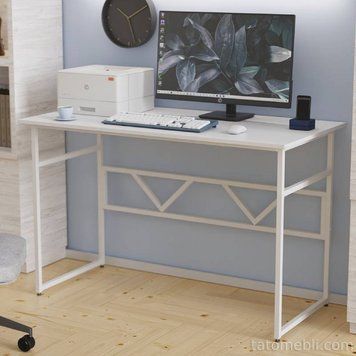 Письмовий стіл Ferrum-decor Раян 75x100x60 білий ДСП Біле 16мм (FRD-101121) FRD-101121 фото