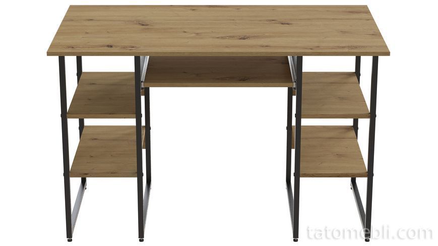 Компьютерный стол Ferrum-decor Тим 75x140x70 черный ДСП Дуб Артизан 16мм (FRD-106961) FRD-106961 фото